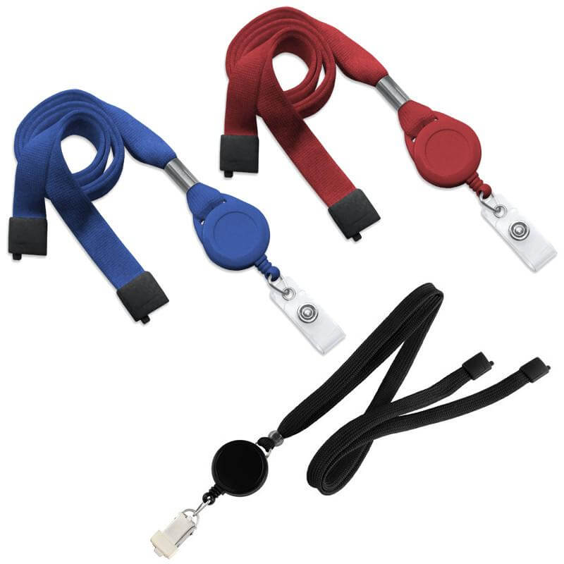 Specialist ID Bulk 25 Pack - Comfort Breakaway Red Lanyard & Retractable  Badge Reel Combo - Stretchy Neck Strap with Retracting Reel Cord for Office  Badges, Keys and Access Cards : Office Products 