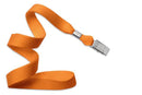 Orange 5-8" Lanyard Bulldog Clip - All Things Identification