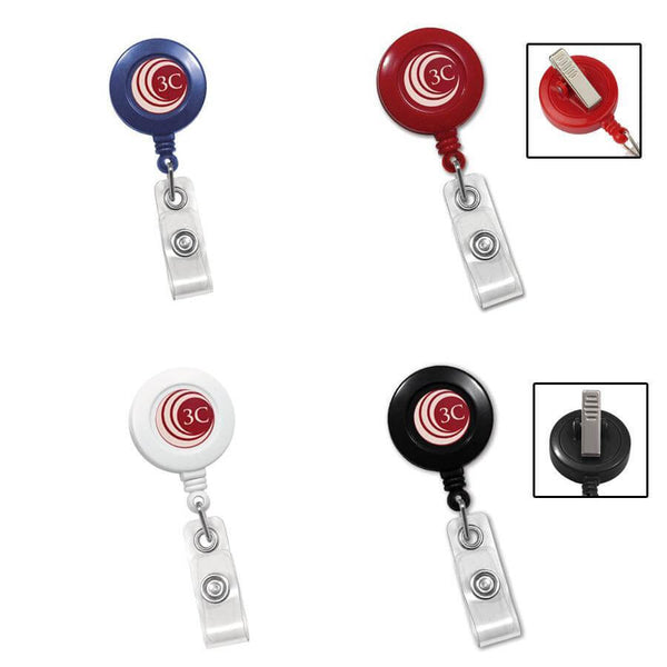 Personalized Cardinal Retractable Badge Reel, Belt or Alligator Clip  Available 